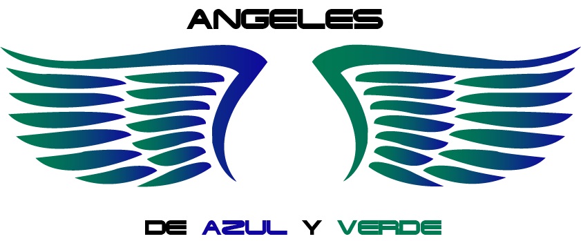 Logo de Angeles de Azul y Verde
