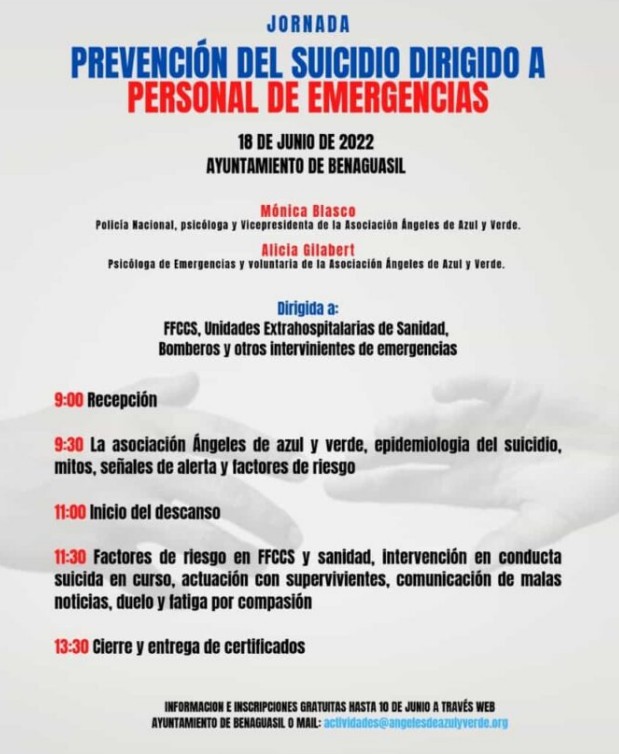 8. Jornada Prevención del Suicidio Benaguasil 18 Junio 2022