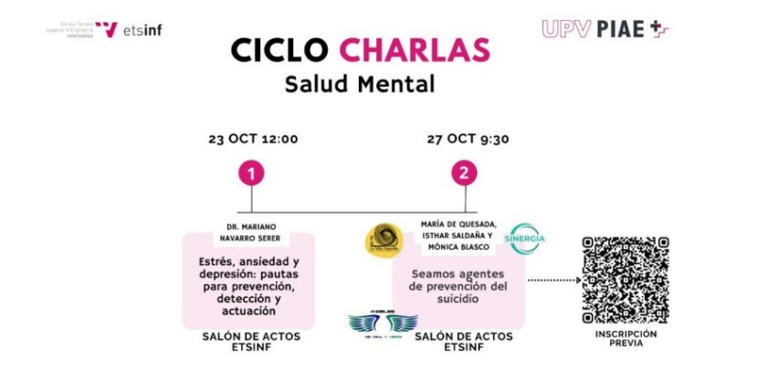 19. CHARLA SEAMOS AGENTES DE PREVENCIÓN DEL SUICIDIO. 27 Octubre 2023 Valencia