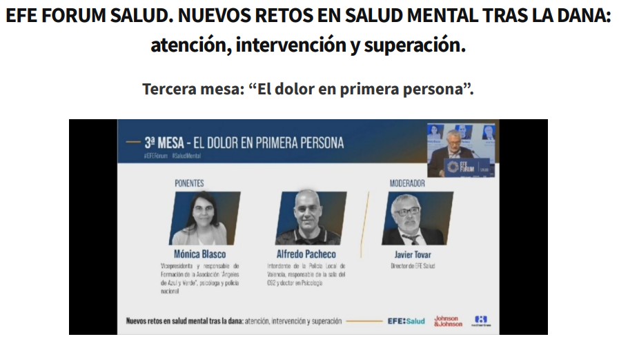 EFE FORUM SALUD. NUEVOS RETOS EN SALUD 27-MENTAL TRAS LA DANA_ atención, intervención y superación